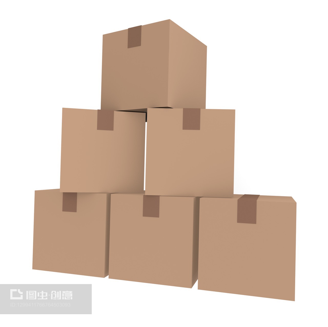 纸箱的现代化呈现 白色背景与3D木制包装箱的艺术